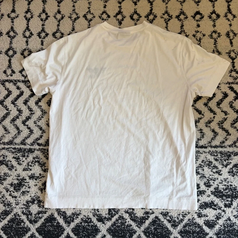 Emporio Armani T-Shirt Mens Size XL White Eagle Logo Designer Tee Preppy - Picture 10 of 13